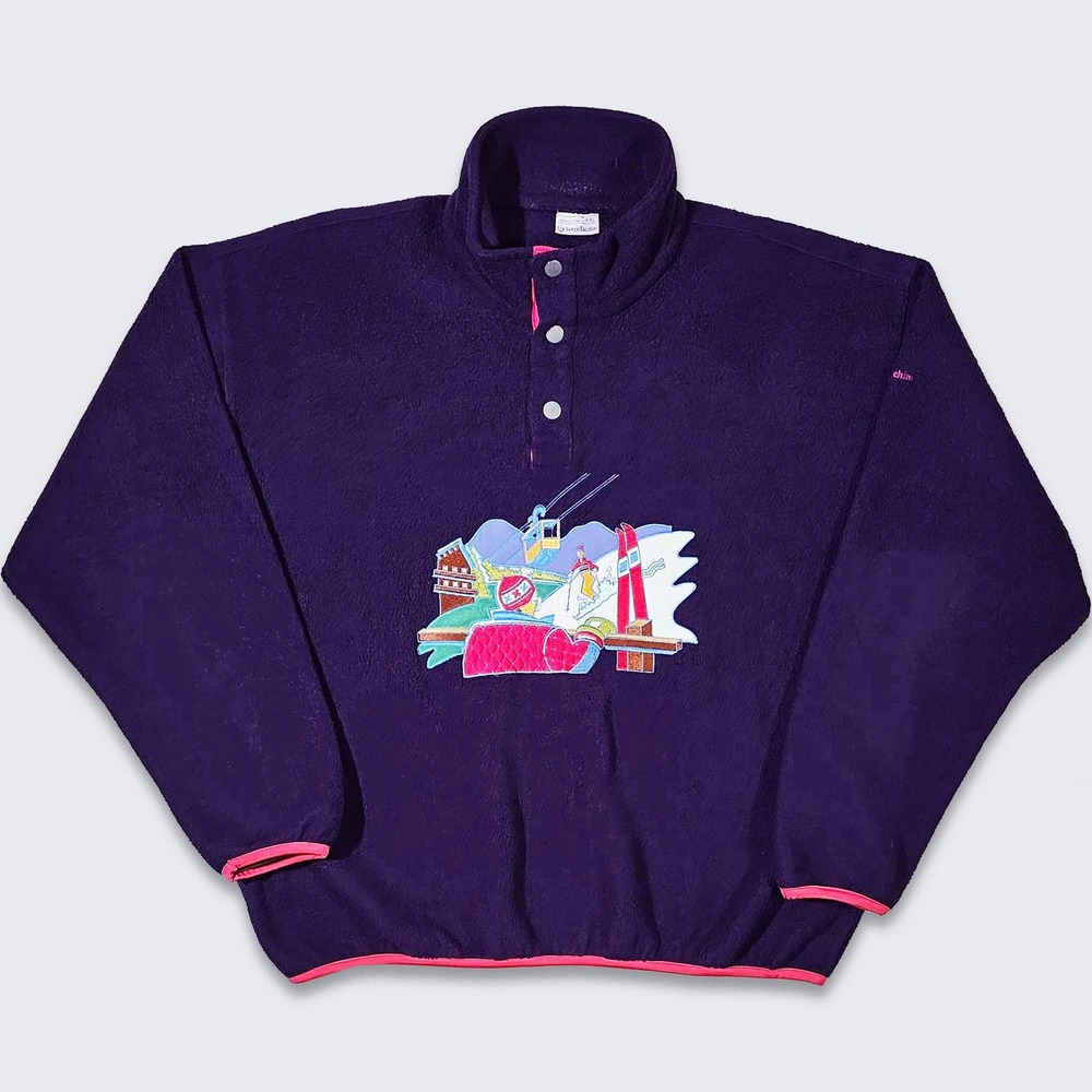 Sergio Tacchini Vintage 90s Ski Fleece Sweatshirt